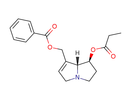 Benzoic acid (7S,7aR)-7-propionyloxy-5,6,7,7a-tetrahydro-3H-pyrrolizin-1-ylmethyl ester
