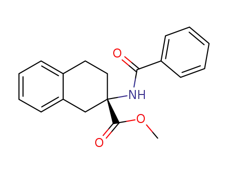 Molecular Structure of 144732-06-9 ((S)-methyl 2-benzamido-1,2,3,4-tetrahydronaphthalene-2-carboxylate)