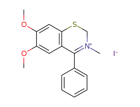 6,7-Dimethoxy-3-methyl-4-phenyl-2H-benzo[e][1,3]thiazin-3-ium; iodide