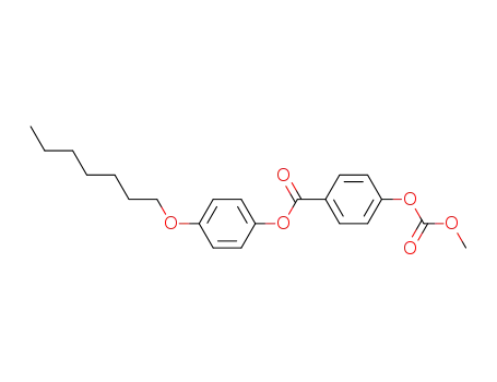 Molecular Structure of 33926-22-6 (4-n-heptyloxyphenyl 4-methoxycarbonyloxybenzoate)
