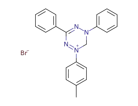 1,2,4,5-Tetrazinium, 5,6-dihydro-1-(4-methylphenyl)-3,5-diphenyl-,
bromide
