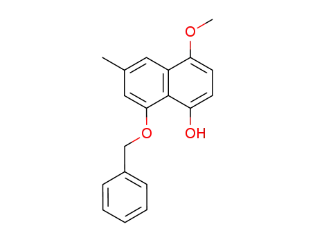 Molecular Structure of 75445-63-5 (8-Benzyloxy-4-methoxy-6-methyl-1-naphthol)