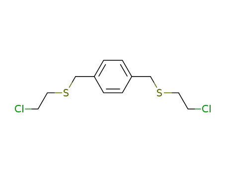 1,4-bis-[(2-chloro-ethylsulfanyl)-methyl]-benzene