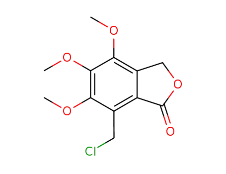 Molecular Structure of 6547-34-8 (7-(chloromethyl)-4,5,6-trimethoxy-2-benzofuran-1(3H)-one)