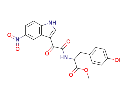 3-(4-Hydroxy-phenyl)-2-[2-(5-nitro-1H-indol-3-yl)-2-oxo-acetylamino]-propionic acid methyl ester