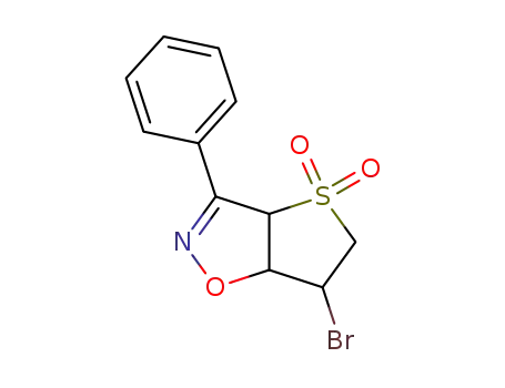 6-Bromo-3-phenyl-3a,5,6,6a-tetrahydro-thieno[2,3-d]isoxazole 4,4-dioxide