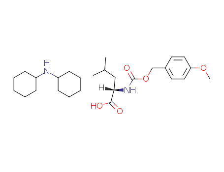 L-Leucine, N-[[(4-methoxyphenyl)methoxy]carbonyl]-, compd. with
N-cyclohexylcyclohexanamine (1:1)