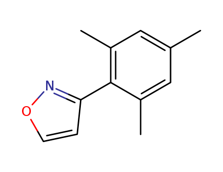 Molecular Structure of 49748-48-3 (Isoxazole, 3-(2,4,6-trimethylphenyl)-)