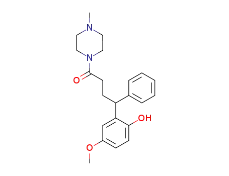 Molecular Structure of 104688-41-7 (4-methoxy-2-[4-(4-methylpiperazin-1-yl)-4-oxo-1-phenylbutyl]phenol)