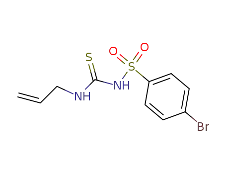 Molecular Structure of 99070-05-0 (Benzenesulfonamide, 4-bromo-N-[(2-propenylamino)thioxomethyl]-)