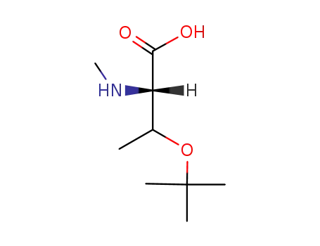 Molecular Structure of 42417-72-1 (N-ME-THR(TBU)-OH)