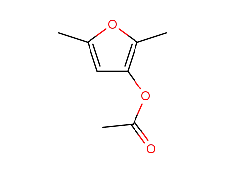Molecular Structure of 63155-84-0 (3-Furanol, 2,5-dimethyl-, acetate)