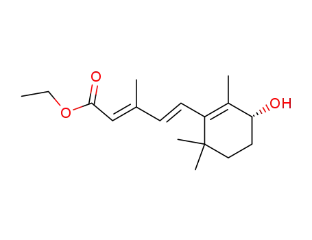 (-)-(3'R,2E,4E)-5-<3'-Hydroxy-2',6',6'-trimethyl-1'-cyclohexenyl>-3-methyl-2,4-pentadiensaeure-aethylester