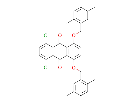 1,4-Dichloro-5,8-bis-(2,5-dimethyl-benzyloxy)-anthraquinone