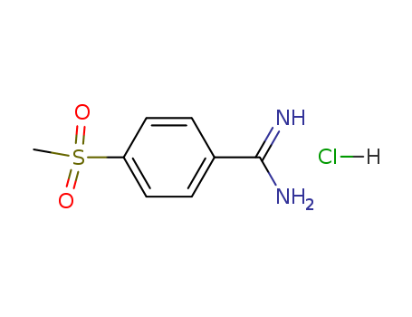 4-(methylsulfonyl)benzenecarboximidamide hydrochloride (1:1)