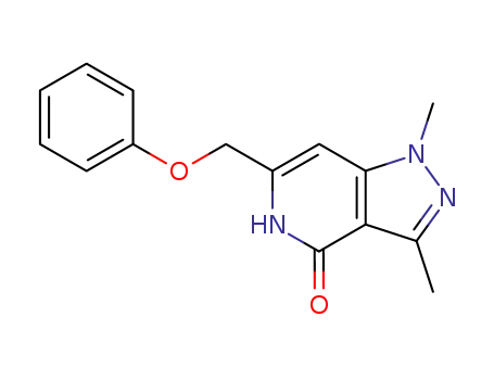 1,3-Dimethyl-6-phenoxymethyl-1,5-dihydro-pyrazolo[4,3-c]pyridin-4-one