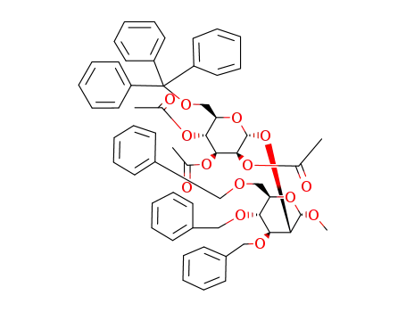 methyl 3,4,6-tri-O-benzyl-2-O-(2,3,4-tri-O-acetyl-6-O-triphenylmethyl-α-D-mannopyranosyl)-α-D-mannopyranoside