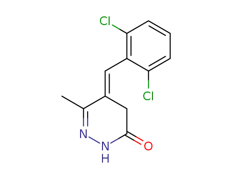 Molecular Structure of 96355-92-9 (5-((2',6'-dichlorobenzylidene))-6-methyl-(2H,4H)-3-pyridazinone)