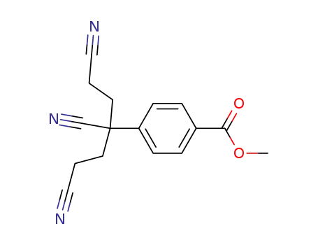 Molecular Structure of 127581-21-9 (γ-cyano-γ-(p-carbomethoxyphenyl)pimelonitrile)