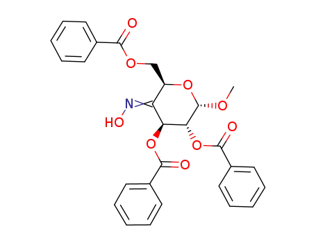 methyl 2,3,6-tri-O-benzoyl-4-deoxy-4-hydroxyimino-α-D-xylo-hexapyranoside