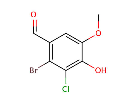 2-Bromo-3-chloro-4-hydroxy-5-methoxybenzaldehyde