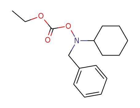 Benzenemethanamine, N-cyclohexyl-N-[(ethoxycarbonyl)oxy]-