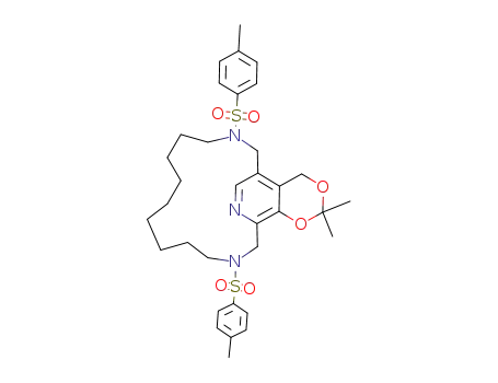 N<sup>2</sup>,N<sup>12</sup>-di-p-toluenesulfonyl-18-hydroxy-19-hydroxymethyl-18,19'-O-isopropylidene-2,12-diaza<13>(2,5)pyridinophane