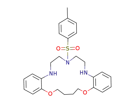 17-(Toluene-4-sulfonyl)-2,7-dioxa-14,17,20-triaza-tricyclo[19.4.0.0<sup>8,13</sup>]pentacosa-1<sup>(25)</sup>,8<sup>(13)</sup>,9,11,21,23-hexaene