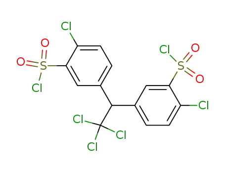 Molecular Structure of 79506-24-4 (1,1,1-trichloro-2,2-bis(4-chloro-3-chlorosulfonylphenyl)ethane)