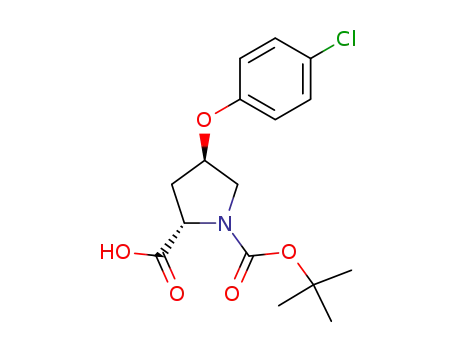 N-<(1,1-dimethylethoxy)carbonyl>-4(R)-(4-chlorophenoxy)-(S)-proline