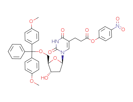 5'-O-<Bis(4-methoxyphenyl)phenylmethyl>-2'-deoxyuridine-5-propionic acid p-nitrophenylester