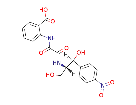 Anthranilic acid, N-((1,3-dihydroxy-1-(p-nitrophenyl)-2-propyl)oxamoyl)-, L-threo-, (+)