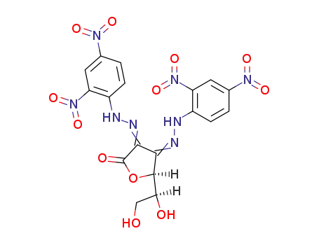 Molecular Structure of 18485-91-1 (dehydro-L-ascorbic acid bis((2,4-dinitrophenyl)hydrazone))