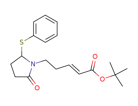2-Pentenoic acid, 5-[2-oxo-5-(phenylthio)-1-pyrrolidinyl]-,
1,1-dimethylethyl ester, (E)-