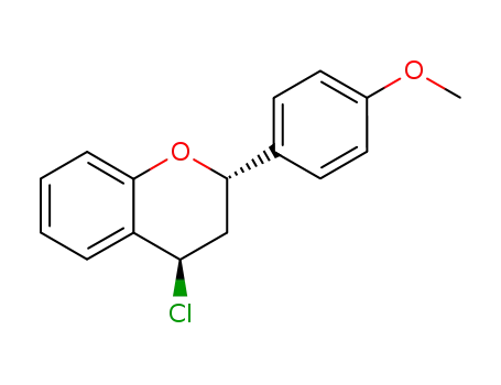 2H-1-Benzopyran, 4-chloro-3,4-dihydro-2-(4-methoxyphenyl)-, trans-