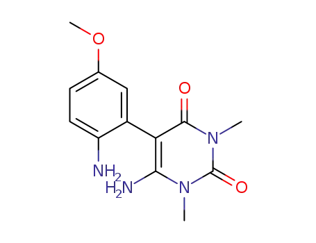 1,3-dimethyl-5-(2-amino-5-methoxyphenyl)-6-aminouracil