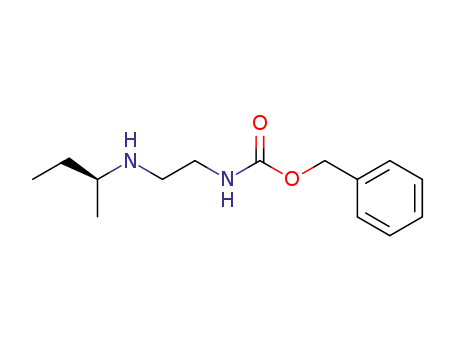 Molecular Structure of 110012-93-6 (Carbamic acid, [2-[(1-methylpropyl)amino]ethyl]-, phenylmethyl ester,
(S)-)