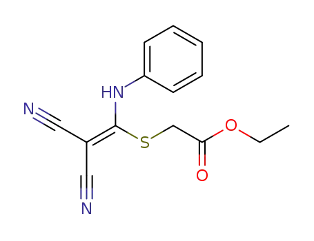 2-cyano-3-(ethoxycarbonylmethylenothio)-3-(phenylamino)acrylonitrile