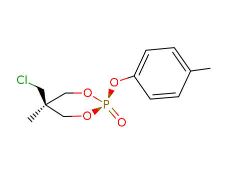 trans-2-(p-methylphenoxy)-5-(chloromethyl)-5-methyl-2-oxo-1,3,2-dioxaphosphorinane