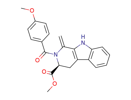methyl 2-(4-methoxybenzoyl)-2,3,4,9-tetrahydro-1-methylene-1H-pyrido<3,4-b>indole-3-carboxylate