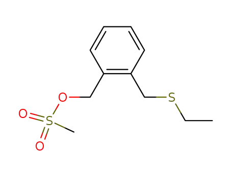 Benzenemethanol, 2-[(ethylthio)methyl]-, methanesulfonate