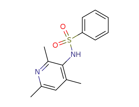 Molecular Structure of 34456-56-9 (N-(2,4,6-trimethylpyridin-3-yl)benzenesulfonamide)
