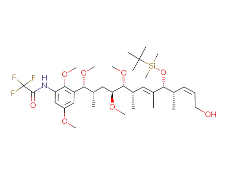 N-{3-[(7E,11Z)-(1R,2S,4S,5R,6S,9R,10S)-9-(tert-Butyl-dimethyl-silanyloxy)-13-hydroxy-1,4,5-trimethoxy-2,6,8,10-tetramethyl-trideca-7,11-dienyl]-2,5-dimethoxy-phenyl}-2,2,2-trifluoro-acetamide