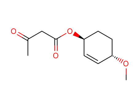 Butanoic acid, 3-oxo-, (1R,4S)-4-methoxy-2-cyclohexen-1-yl ester, rel-