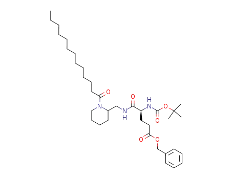 (S)-4-tert-Butoxycarbonylamino-4-[(1-tridecanoyl-piperidin-2-ylmethyl)-carbamoyl]-butyric acid benzyl ester