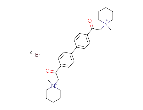 Molecular Structure of 15172-85-7 (Piperidinium,1,1'-[[1,1'-biphenyl]-4,4'-diylbis(2-oxo-2,1-ethanediyl)]bis[1-methyl-,dibromide (9CI))