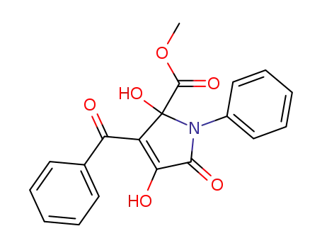 1H-Pyrrole-2-carboxylic acid,
3-benzoyl-2,5-dihydro-2,4-dihydroxy-5-oxo-1-phenyl-, methyl ester