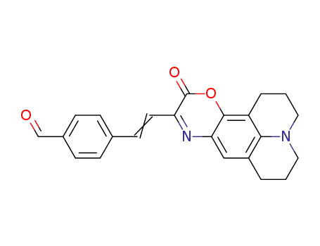 3-(4-formylstyryl)-8H,12H-6,7,10,11-tetrahydroquinolizino<g,h>-1,4-benzoxazin-2-one