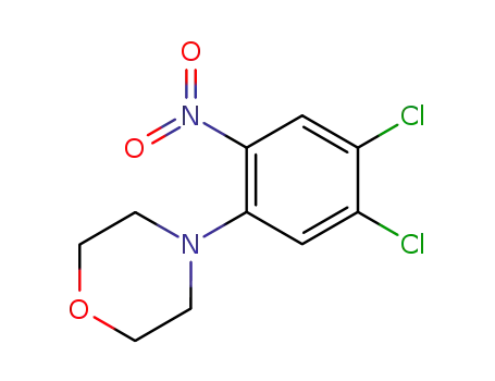 Molecular Structure of 59504-38-0 (4-(4,5-DICHLORO-2-NITROPHENYL)MORPHOLINE)