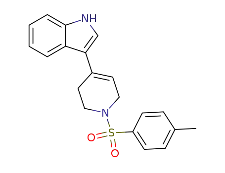 Molecular Structure of 82420-15-3 (Pyridine,
1,2,3,6-tetrahydro-4-(1H-indol-3-yl)-1-[(4-methylphenyl)sulfonyl]-)